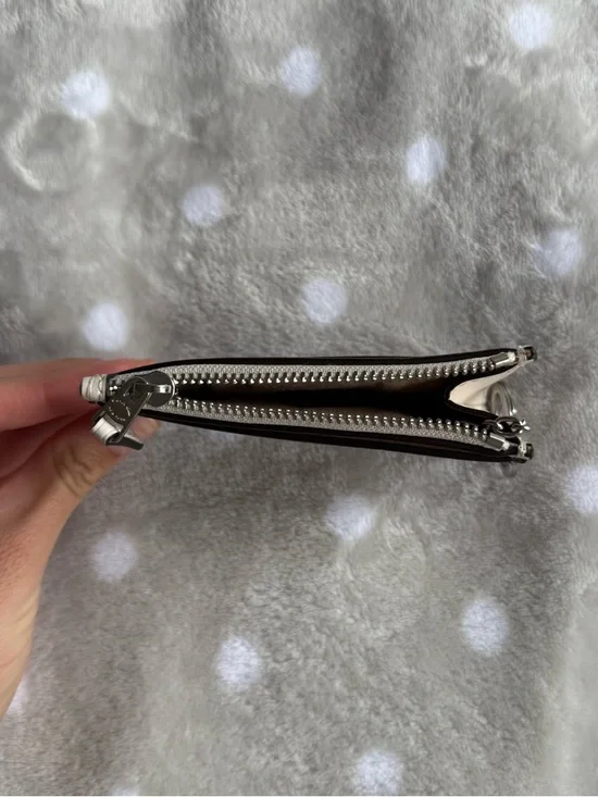 Coach Tie-Dye Card Case Keyring - Cream, Blue & Brown - Picture 3 of 3